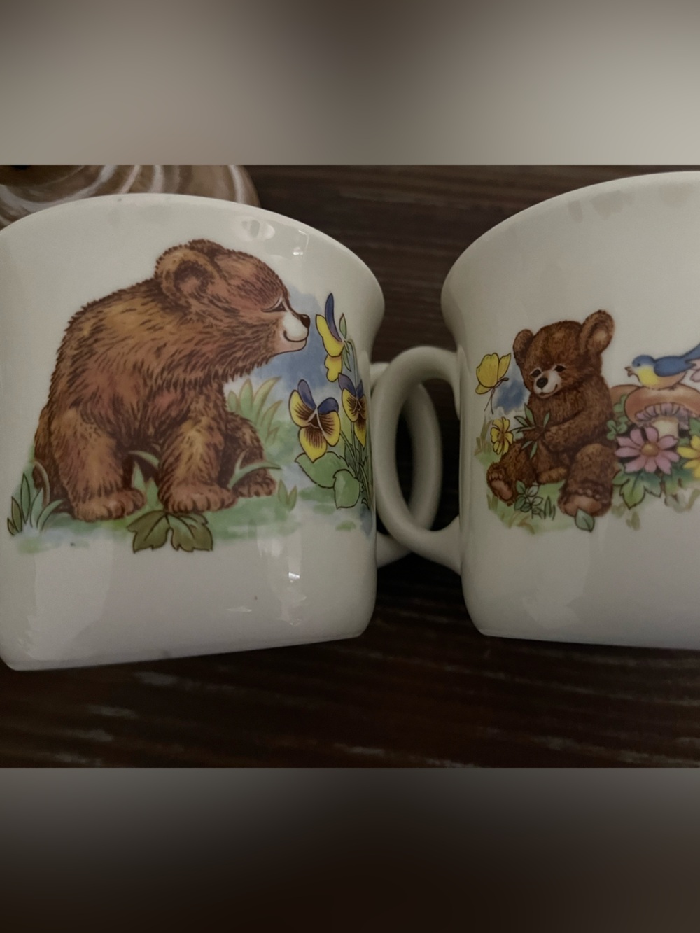 Set of 2~Vintage Royal Kent Teddy Bear Children’s Cup Bone China England - Picture 3 of 12